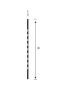Preview: Lochblech, Lüftungsblech Aluminium eloxiert 280 x 30mm